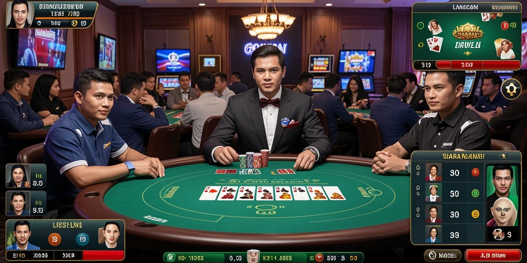 Tampilan permainan slot yang penuh warna dan menarik.
