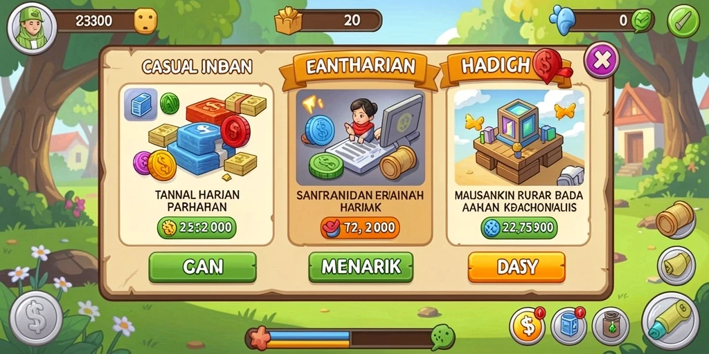 Tampilan antarmuka yang intuitif dan user-friendly.