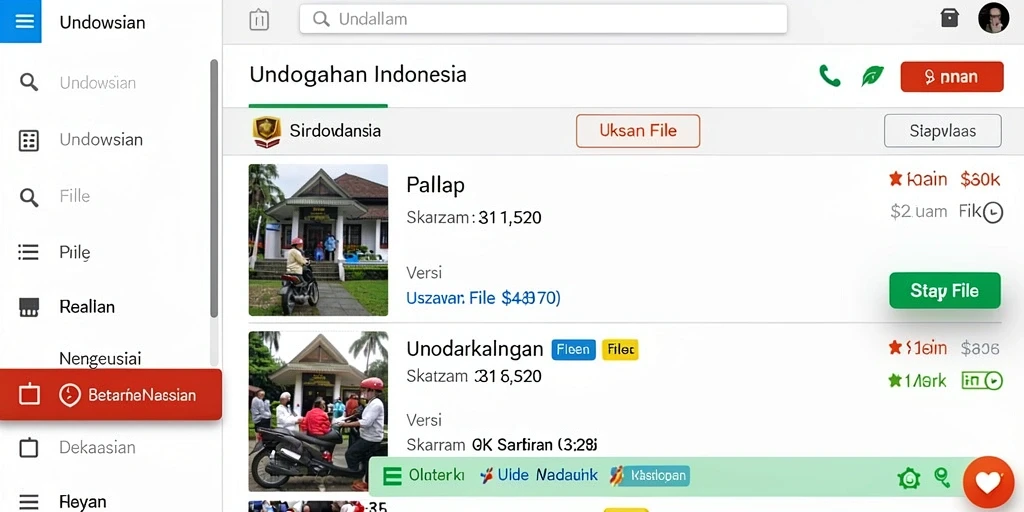 Tampilan menu utama yang menarik dan mudah dinavigasi.