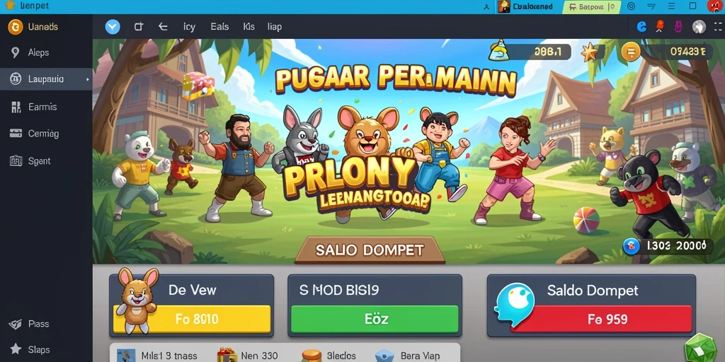 Tampilan menu utama yang menarik dan mudah dinavigasi.